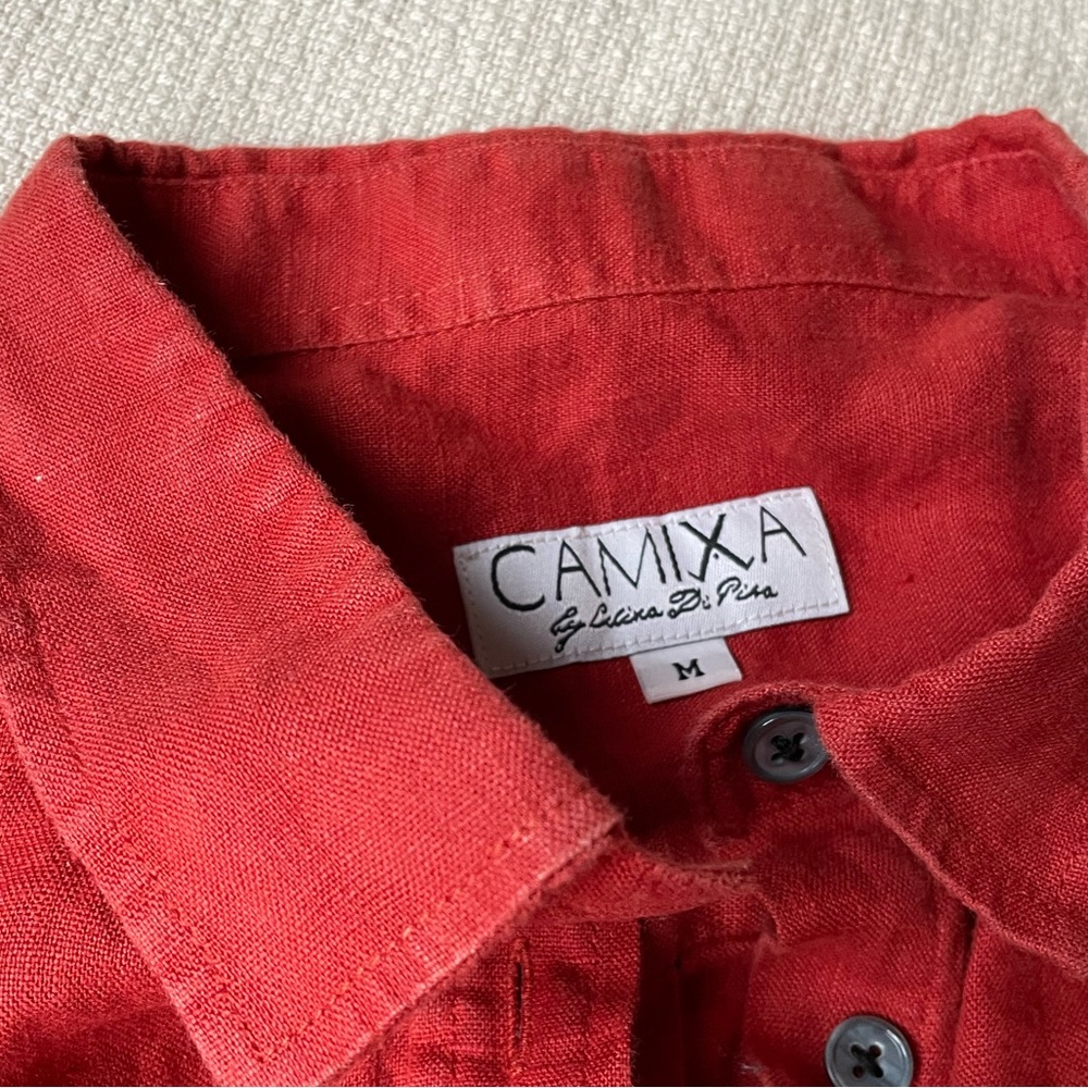 100% Linen Button-Up - Picture 2 of 3